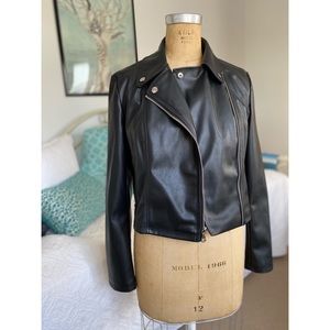 Faux Leather Motorcycle Jacket